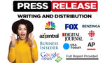 Load image into Gallery viewer, I will write and distribute your press release-up to 500 words (450+ Premium outlets, Minyanville, HTV 10, and many Fox, cbs, affiliated broadcast)

