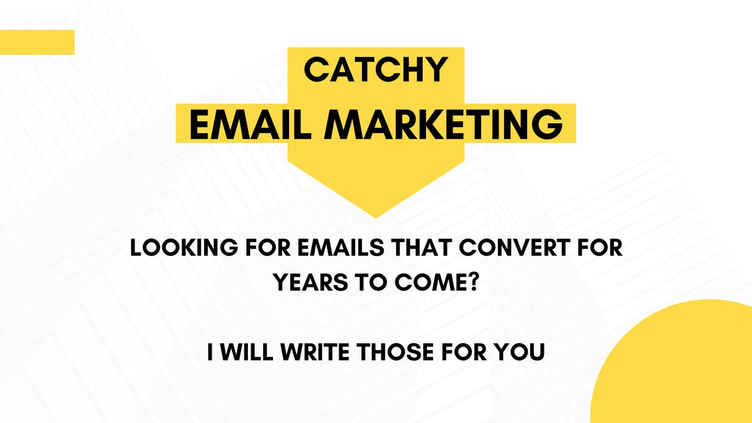 I will write persuasive email content that sells (1-4 emails)